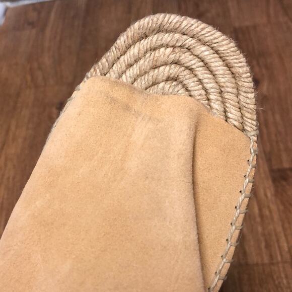 Rag & Bone Calla Tan Sand Suede Wedge Espadrille Sandals Size 8 (38) - Picture 8 of 16